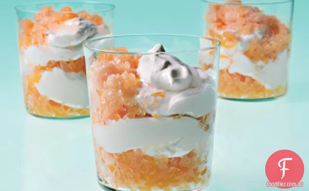 Charentais Granita com Chantilly creme