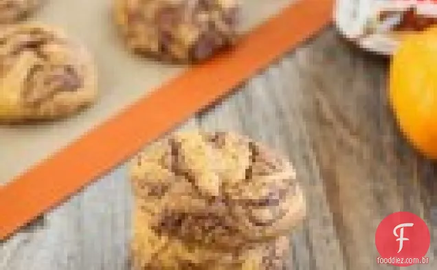 Nutella Redemoinho Abóbora Cookies