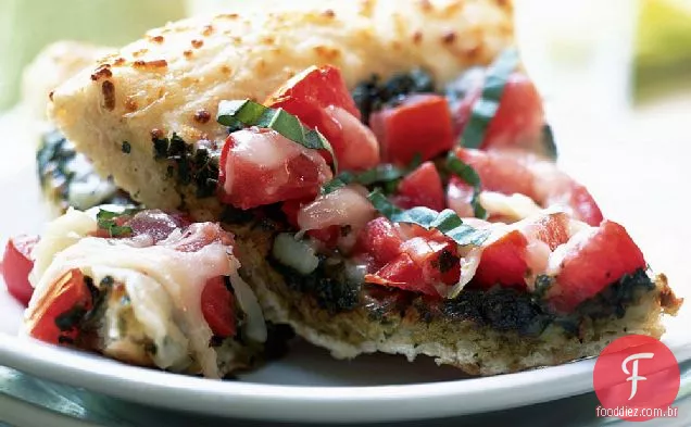 Tomate Fresco-Pesto Pizza