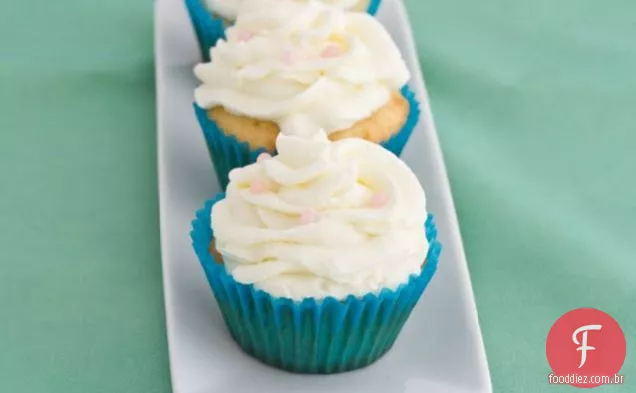 Cupcakes de baunilha da magnólia