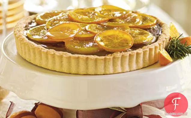 Torta De Trufa Laranja Cristalizada