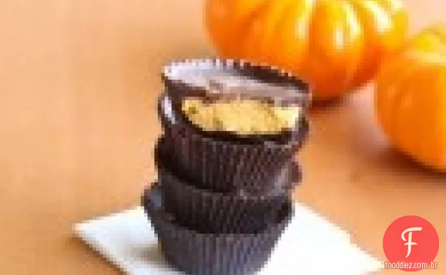 Abóbora Cheesecake Chocolate Cups