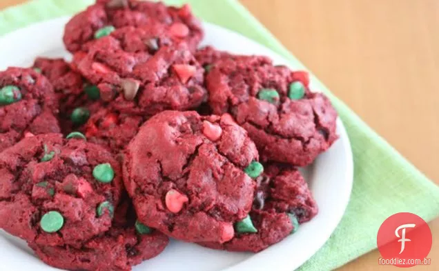 Biscoitos De Veludo Vermelho Mais Saudáveis