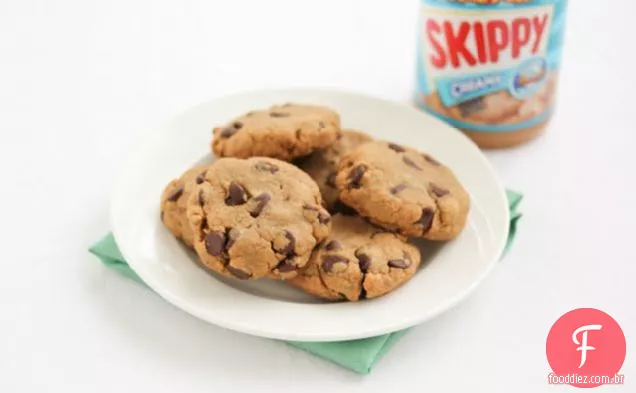 Três Ingredientes Biscoitos De Manteiga De Amendoim