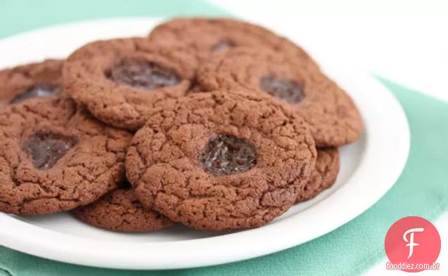 Chocolate Manteiga De Amendoim e geléia biscoitos