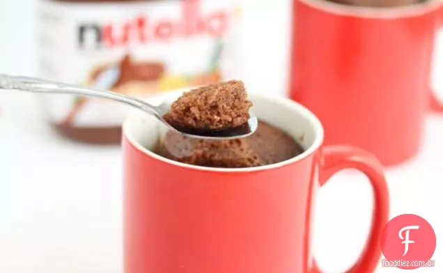 Bolo Puro Da Caneca De Nutella