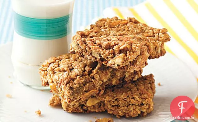 Barras de Granola de frutas e nozes