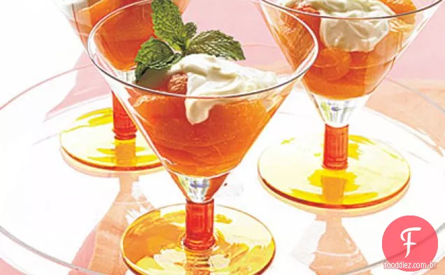Tangerina com Grand Marnier e Mascarpone