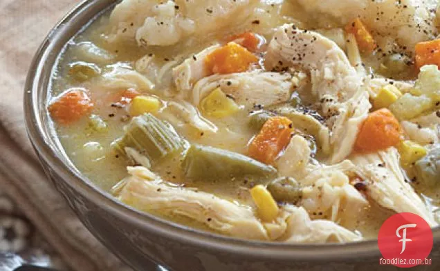 Sopa de frango e Dumplin