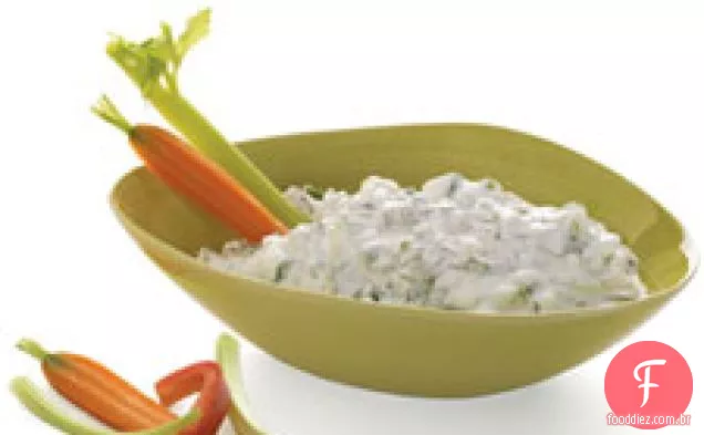 Molho de iogurte de pepino-hortelã