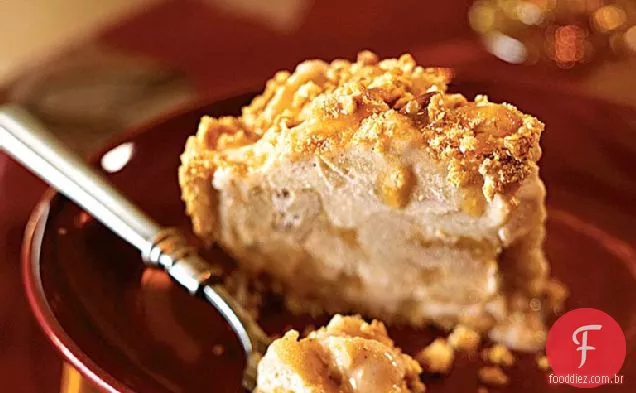 Torta de maçã e sorvete
