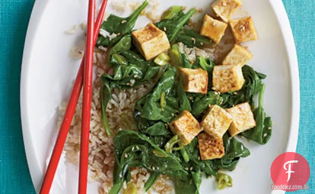 Tofu Salteado De Inspiração Coreana