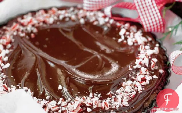 Peppermint Brownie Tarts