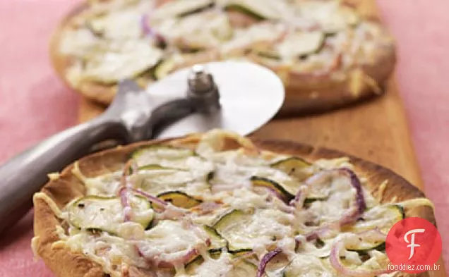 Mini Pizzas brancas com legumes