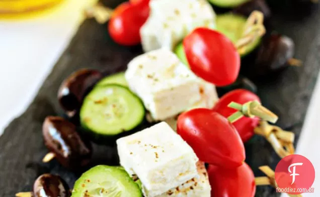 Espetos De Salada Grega
