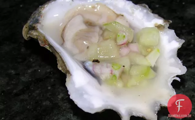 Ostras Com Champanhe Pepino Mignonette