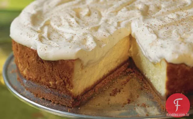 Cheesecake De Gemada Com Crosta De Gingersnap