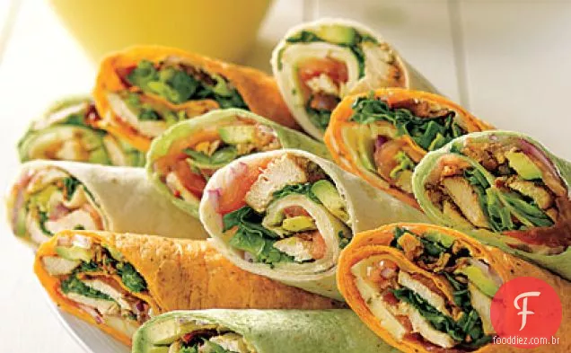 Tex-Mex Chicken Club Wraps