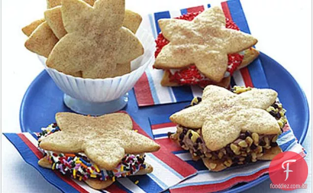 Snickerdoodles Em Forma De Estrela