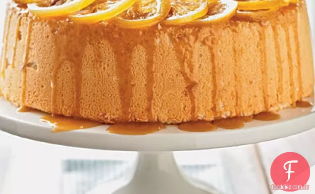 Bolo De Comida De Anjo De Limão-Coco