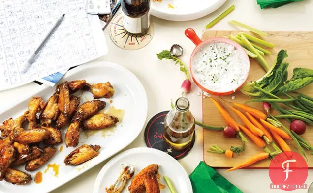 Asas De Frango Assadas Crocantes
