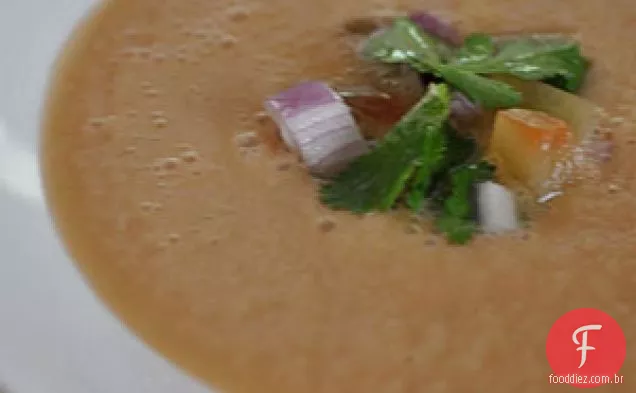 Sopa de pepino-melancia