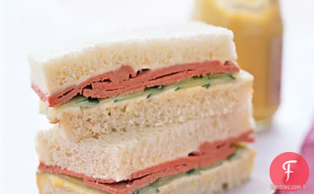 Sanduíches De Chá Liverwurst