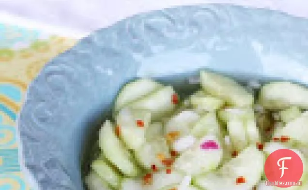 Fatias De Pepino Doces E Picantes