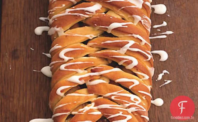 Bolo De Café Com Treliça De Maçã Envidraçada