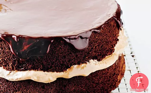 Bolo De Camada Chocolate-Laranja