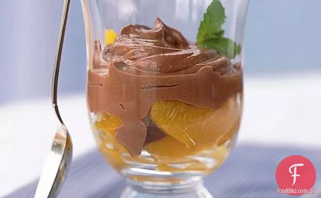 Mousse de chocolate agridoce à L'Orange