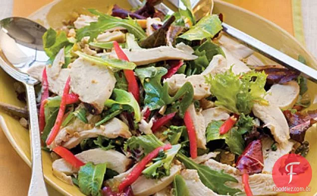 Jantar De Frango Grelhado Com Vinagrete Cítrico