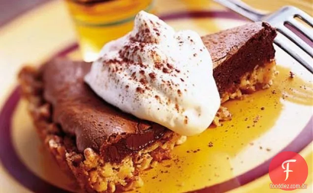 Torta de Chocolate com crosta de nozes