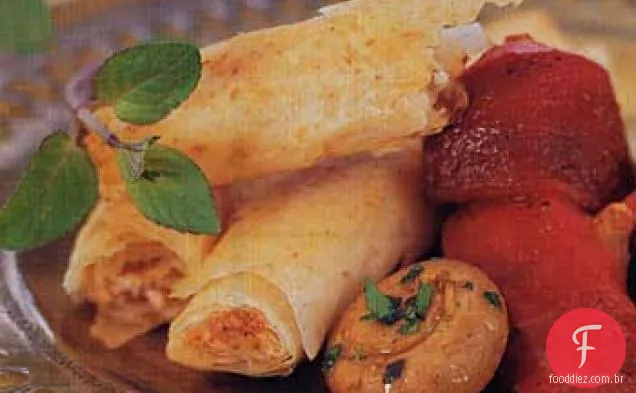 Feta e Nogueira Phyllo Rolls