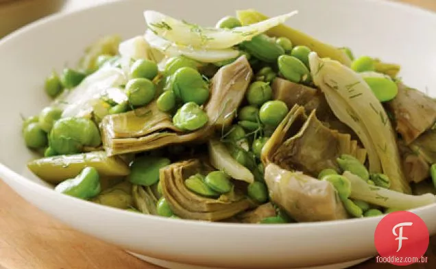 Vegetais Refogados Da Primavera