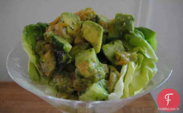 Cozinhe o livro: Ceviche Verde De ervas com pepino