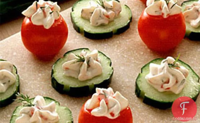 Picadas De Endro De Pepino E Tomate