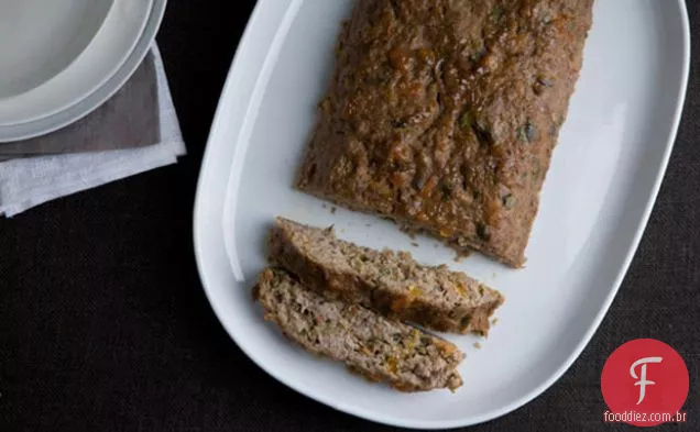 Bolo de carne de peru e Damasco