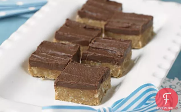 Quadrados de Fudge sem assar da Graça