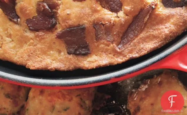 Pão de milho com crosta de Bacon