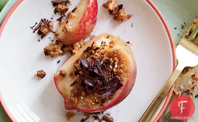Chocolate-Amaretti Peaches