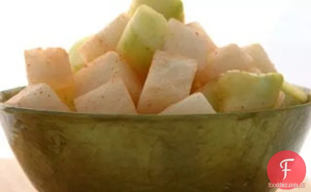 Salada Jicama Com Pepino E Limão