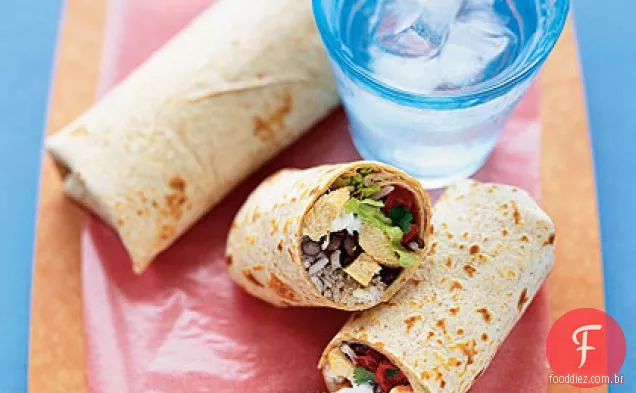 Burritos De Feijão Preto Picante
