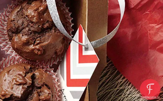Muffins De Chocolate Triplo