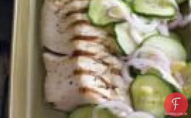 Bacalhau Preto Grelhado Com Pepinos E Gengibre