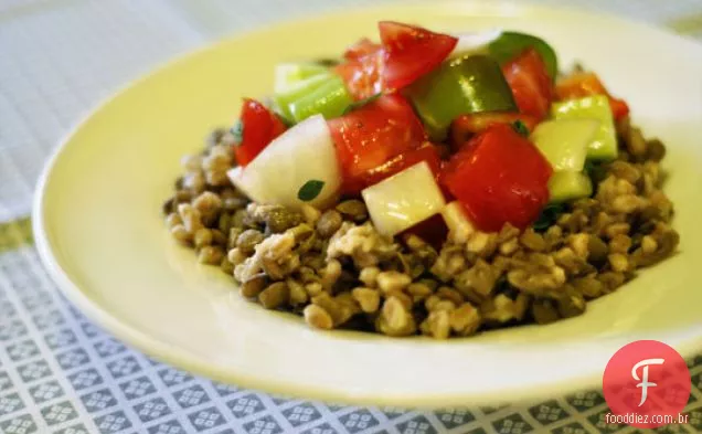 Salada De Lentilha No Final Do Verão
