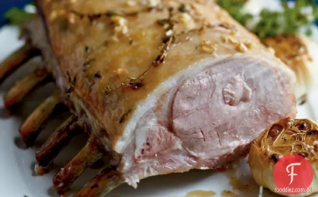 Lombo de porco salgado com açúcar mascavo-Bourbon Glaze
