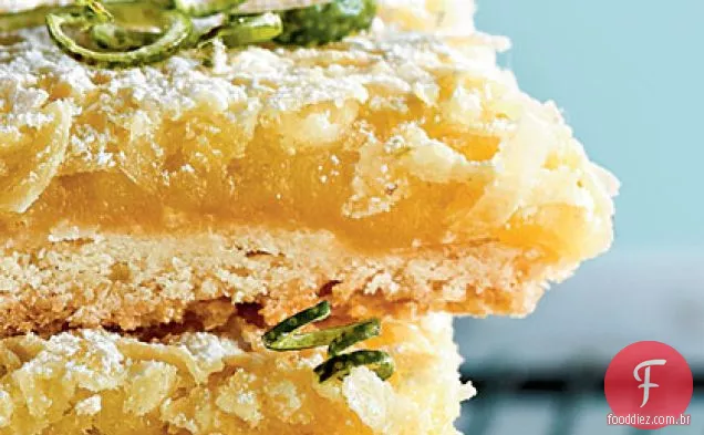 Tequila-Limão-Coco Macaroon Bars
