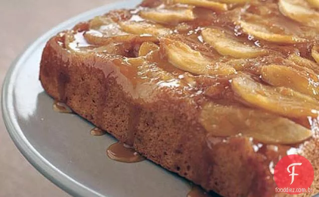 Bolo De Maçã Caramelo De Cabeça Para Baixo