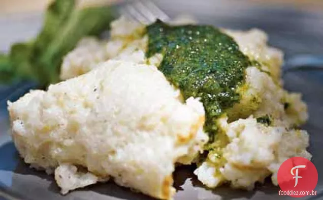 Caçarola de grãos com Manteiga De Pesto